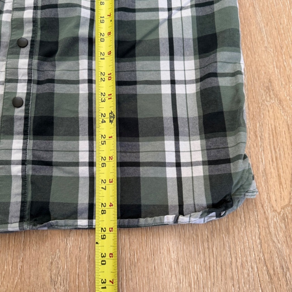 5.11 Tactical Plaid Snap Button Shirt Men Medium Blue Green Lot of 2 Long Sleeve - Picture 7 of 11